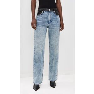 rag & bone Blue Straight Leg Jeans